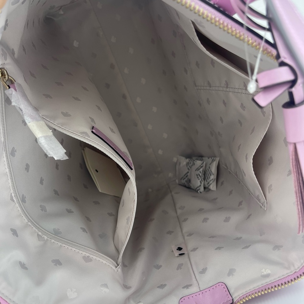 KATE SPADE KALI Quartz Pink Lg Top Zip Shoulder Tote Handbag 
Quartz Pink
NWT - Picture 12 of 16